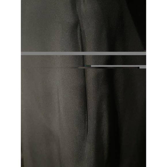 MYNE Size M Black Silk Shirt Dress /w Pockets. - Picture 5 of 8